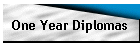 One Year Diplomas